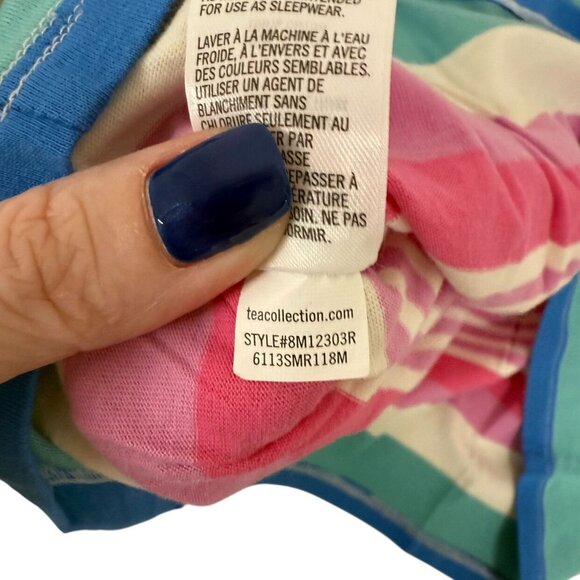 NWT Tea Collection Striped Dress Pink Size 4 - Picture 4 of 4